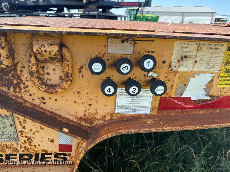 image for item DX0848 2000 Trail King TK70HT-492 hydratail drop deck equipment trailer