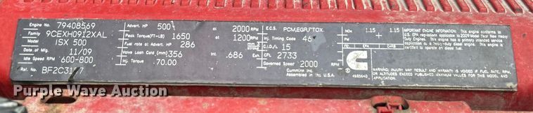 image for item EG0713 2011 International  9900ix semi truck