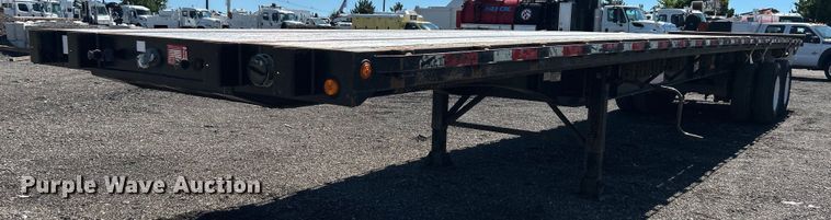 image for item EG0750 2014 Clark Trailers flatbed trailer