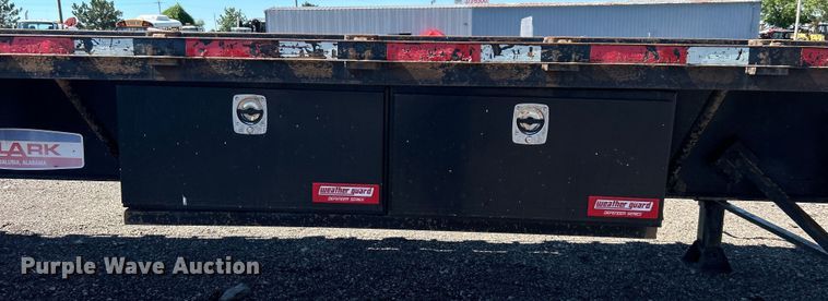 image for item EG0750 2014 Clark Trailers flatbed trailer