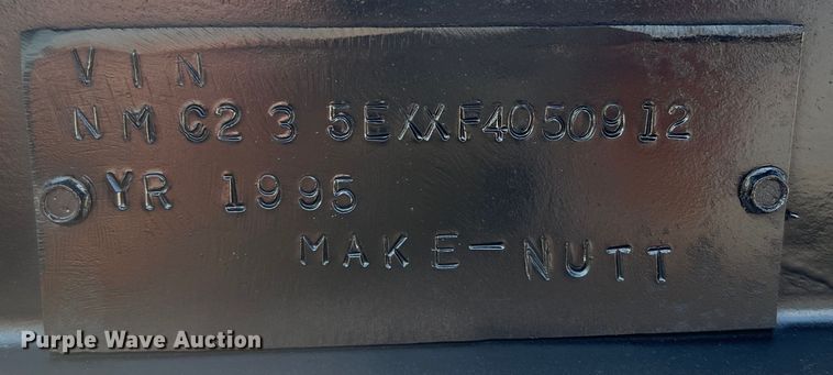 image for item EH4039 1995 Nuttall drop deck equipment trailer