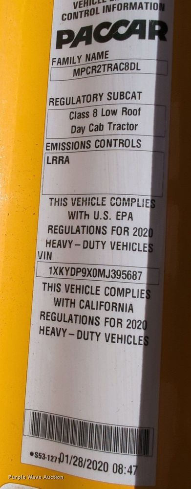 image for item NW9515 2021 Kenworth T680 semi truck