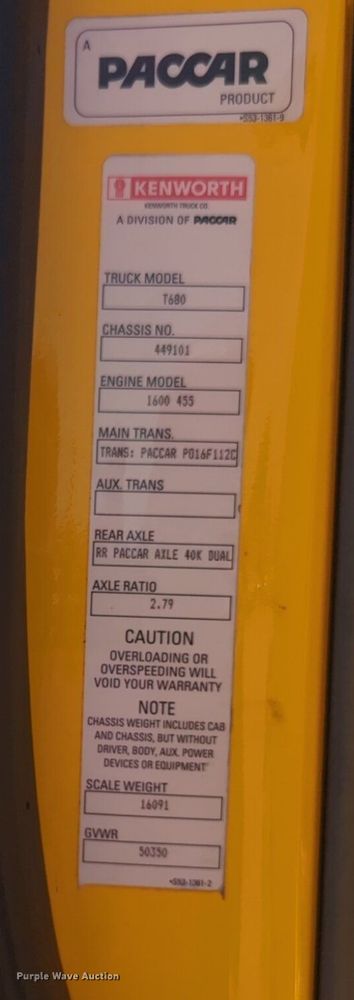 image for item NW9523 2021 Kenworth T680 semi truck