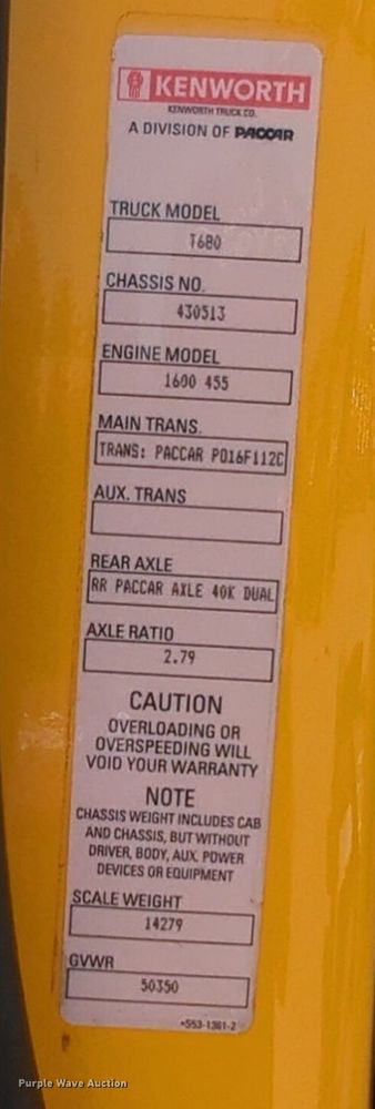 image for item NW9529 2020 Kenworth T680 semi truck