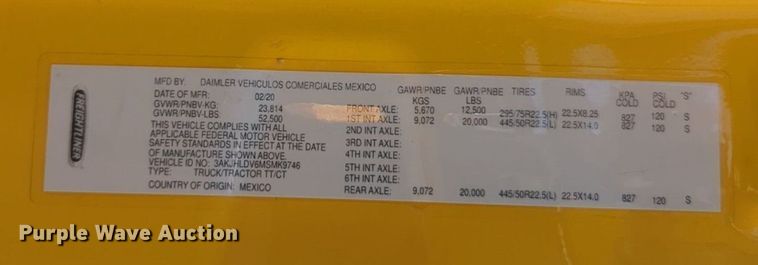 image for item NW9542 2021 Freightliner Cascadia 126 semi truck