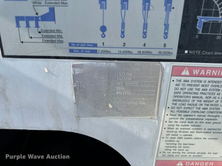 image for item OF9781 2005 Peterbilt 357 crane truck