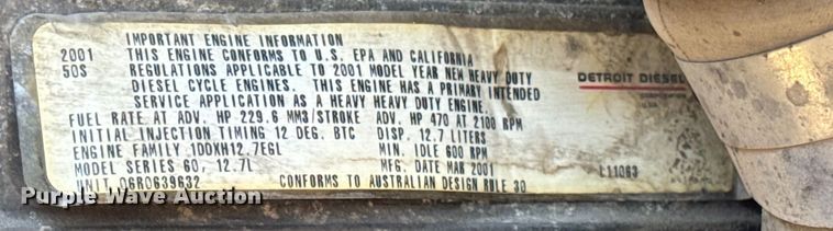 image for item OG9568 2002 International  9200i semi truck