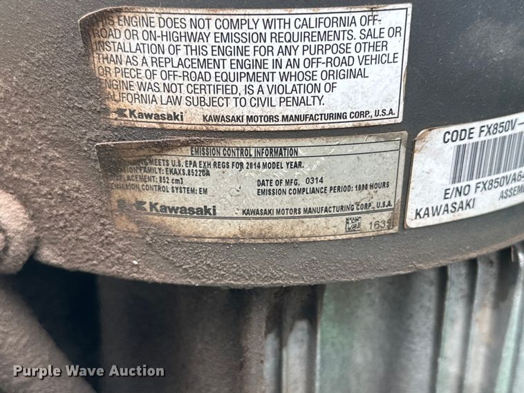 image for item DK6521 2014 John Deere Z950R ZTR lawn mower