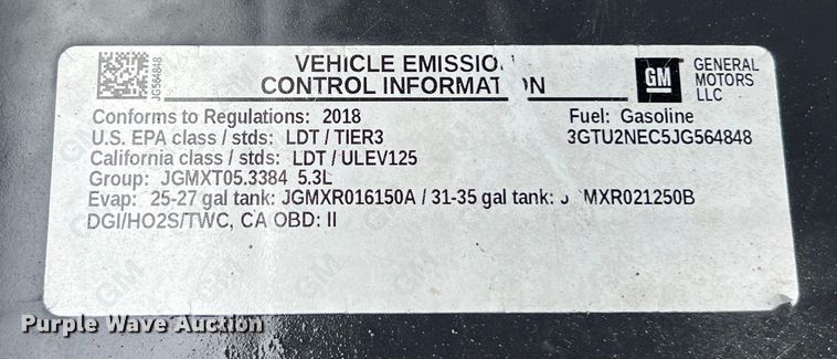 image for item DO2467 2018 GMC Sierra 1500 Denali Crew Cab pickup truck