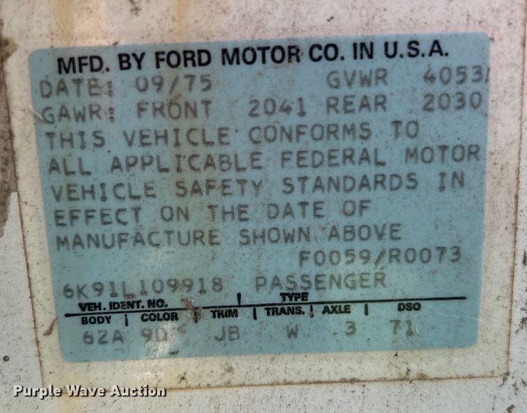 image for item DO6584 1976 Ford Maverick  