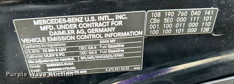 image for item DO6594 2008 Mercedes Benz  R350 