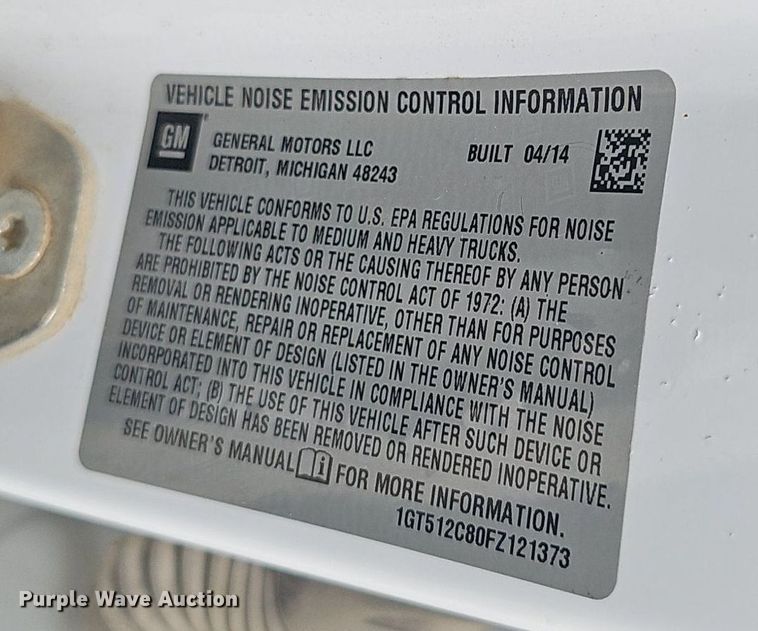 image for item DP1041 2015 GMC  Sierra 3500 Double Cab flatbed pickup truck