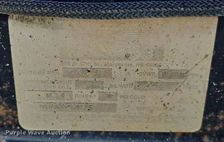 image for item DP6519 2009 Fastline utility trailer