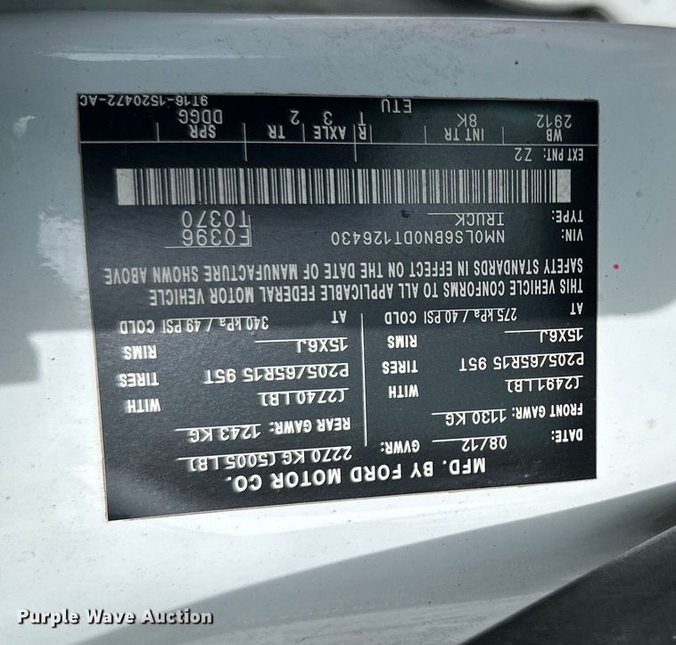 image for item DQ0694 2013 Ford  Transit Connect XLT van