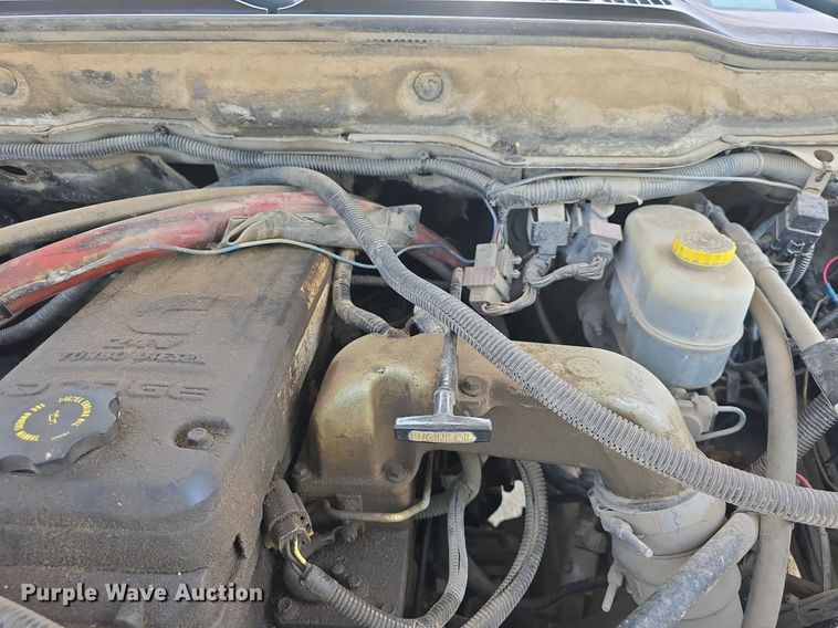 image for item DQ4416 2004 Dodge  Ram 3500 Quad Cab bale bed pickup truck