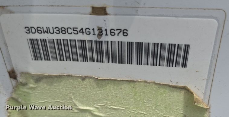 image for item DQ4416 2004 Dodge  Ram 3500 Quad Cab bale bed pickup truck