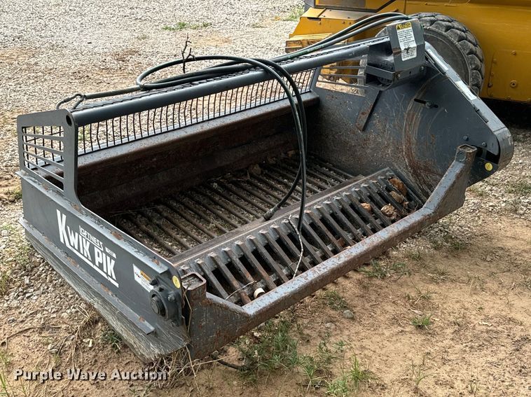 image for item DX0858 Loftness Kwik Pik 720 skid steer rock bucket