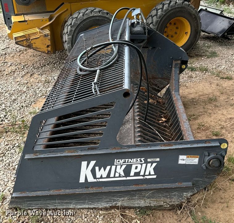 image for item DX0858 Loftness Kwik Pik 720 skid steer rock bucket