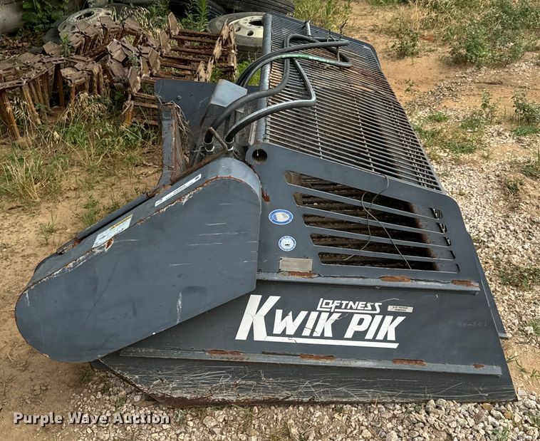 image for item DX0858 Loftness Kwik Pik 720 skid steer rock bucket