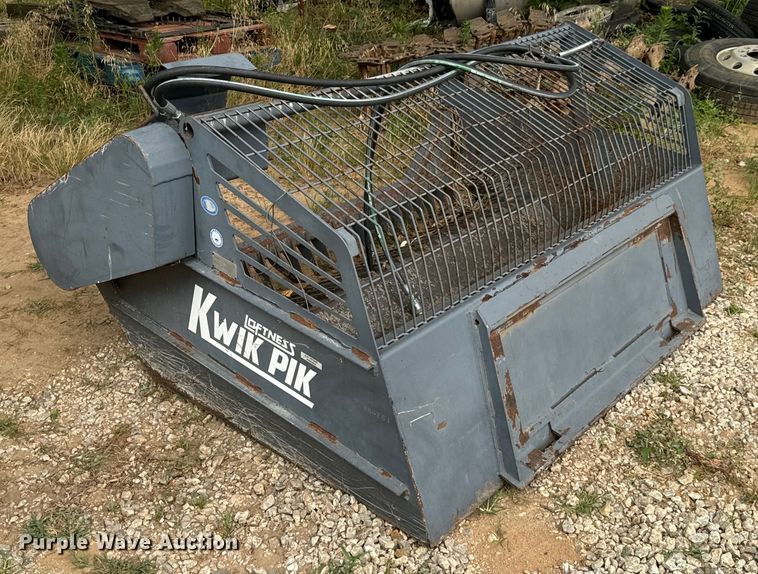 image for item DX0858 Loftness Kwik Pik 720 skid steer rock bucket