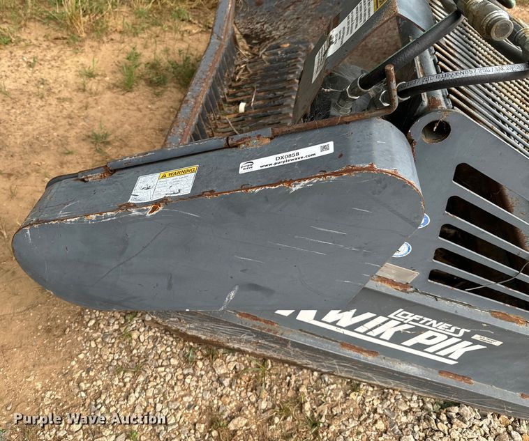 image for item DX0858 Loftness Kwik Pik 720 skid steer rock bucket