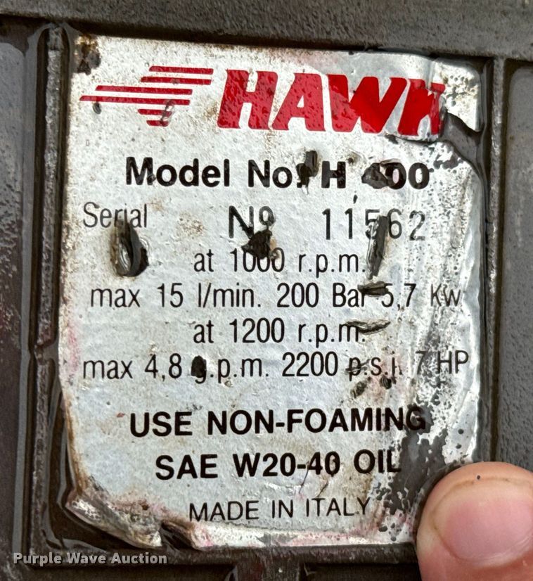 image for item DX0861 Hotsy pressure washer