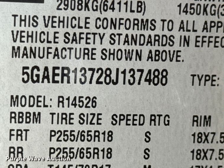 image for item DX0869 2008 Buick Enclave CX SUV