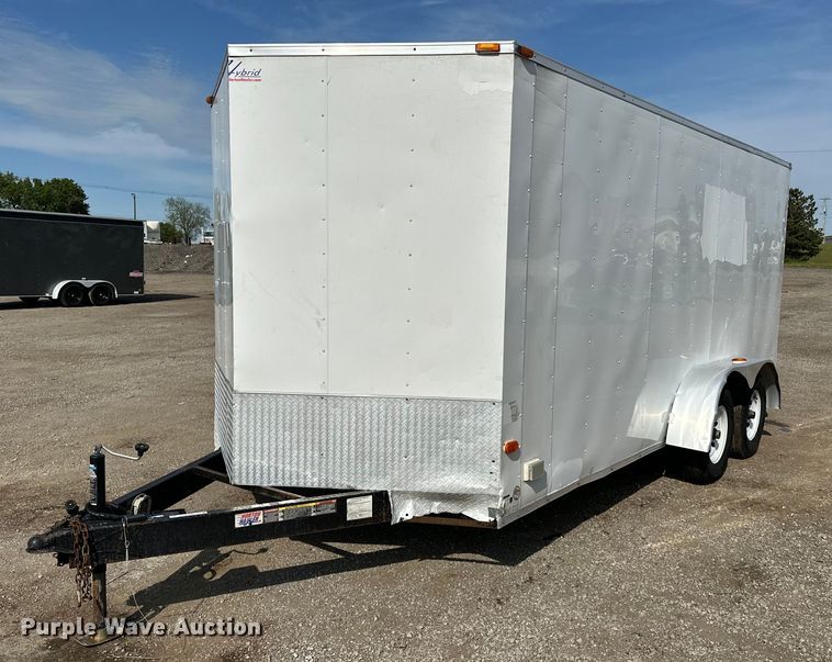 image for item EG1487 2015 Horton Vans HY716TA enclosed cargo trailer