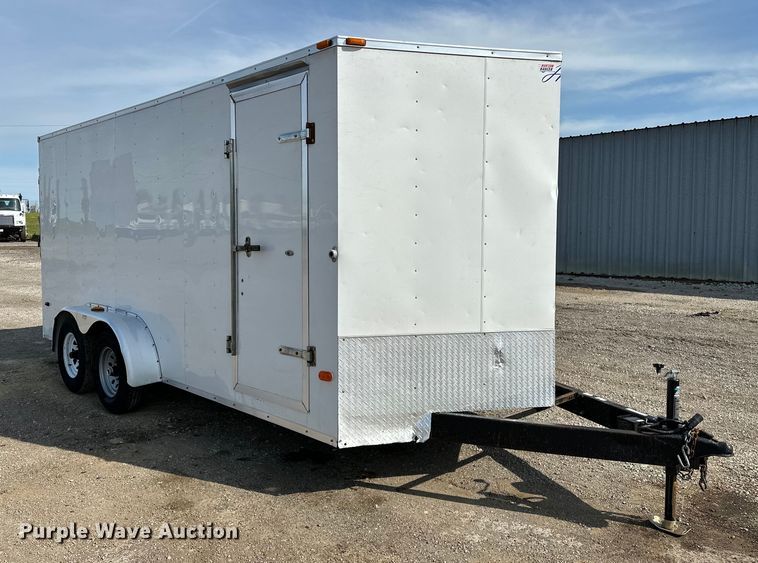 image for item EG1487 2015 Horton Vans HY716TA enclosed cargo trailer