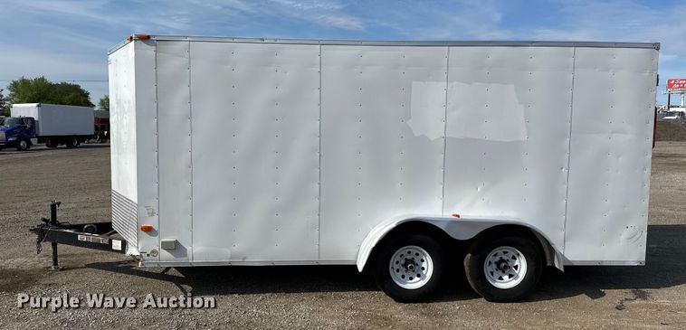 image for item EG1487 2015 Horton Vans HY716TA enclosed cargo trailer