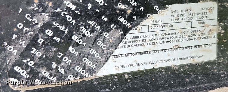 image for item EI3951 2021 Load Trail dump trailer