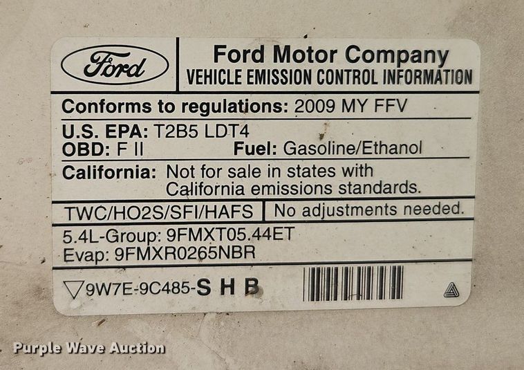 image for item EI3960 2009 Ford F150 Platinum  SuperCrew pickup truck