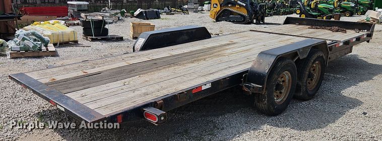 image for item EI3961 2017 Rice Trailers PTH22 tilt deck equipment trailer