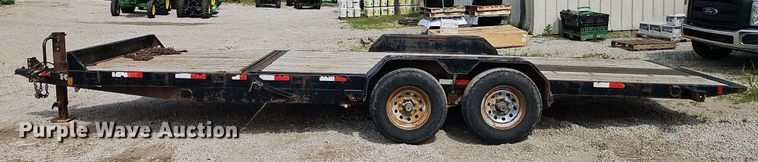 image for item EI3961 2017 Rice Trailers PTH22 tilt deck equipment trailer