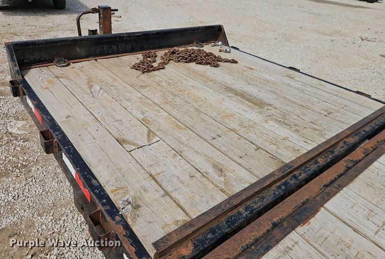 image for item EI3961 2017 Rice Trailers PTH22 tilt deck equipment trailer