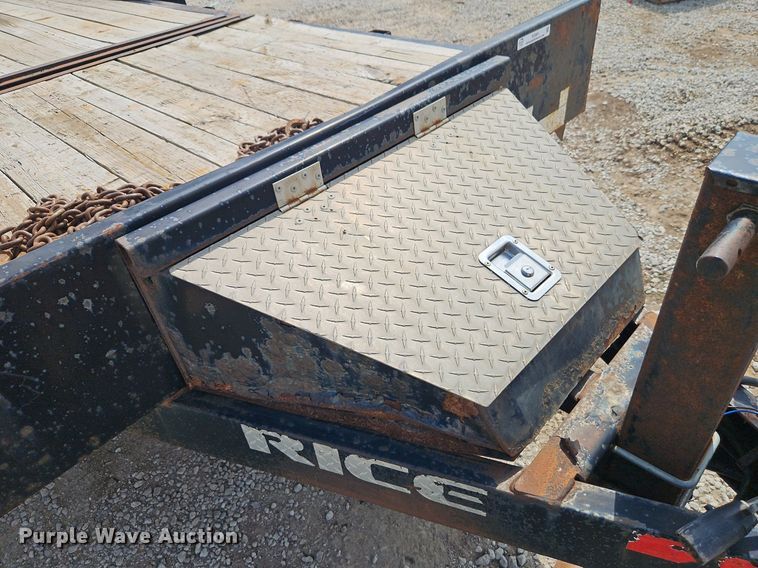 image for item EI3961 2017 Rice Trailers PTH22 tilt deck equipment trailer