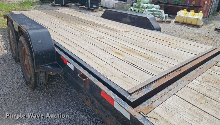 image for item EI3961 2017 Rice Trailers PTH22 tilt deck equipment trailer