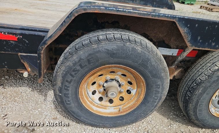 image for item EI3961 2017 Rice Trailers PTH22 tilt deck equipment trailer