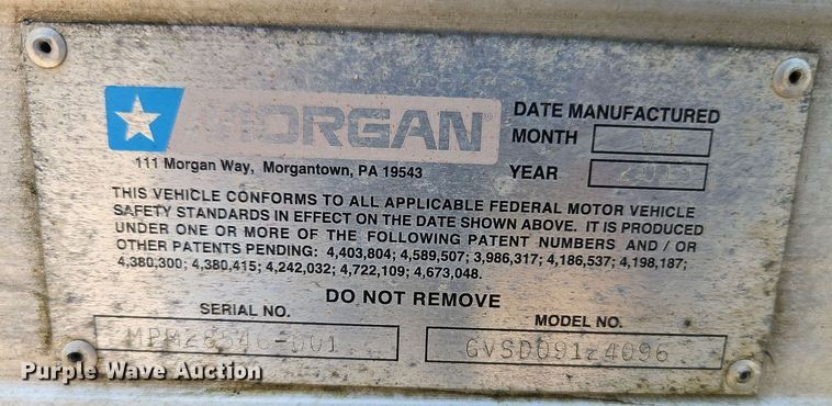 image for item EI3968 2015 Morgan GVSD09124096 box bed