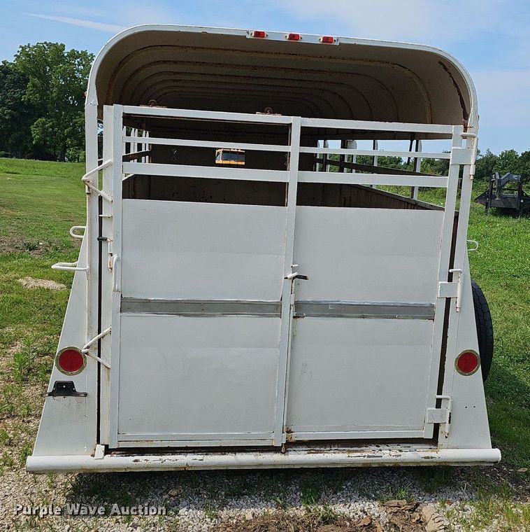 image for item EJ5750 1990 Chaparrel Stock Trailer  livestock trailer