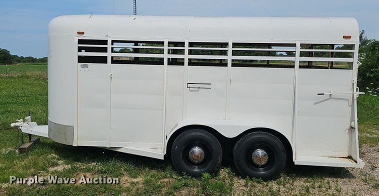 image for item EJ5750 1990 Chaparrel Stock Trailer  livestock trailer