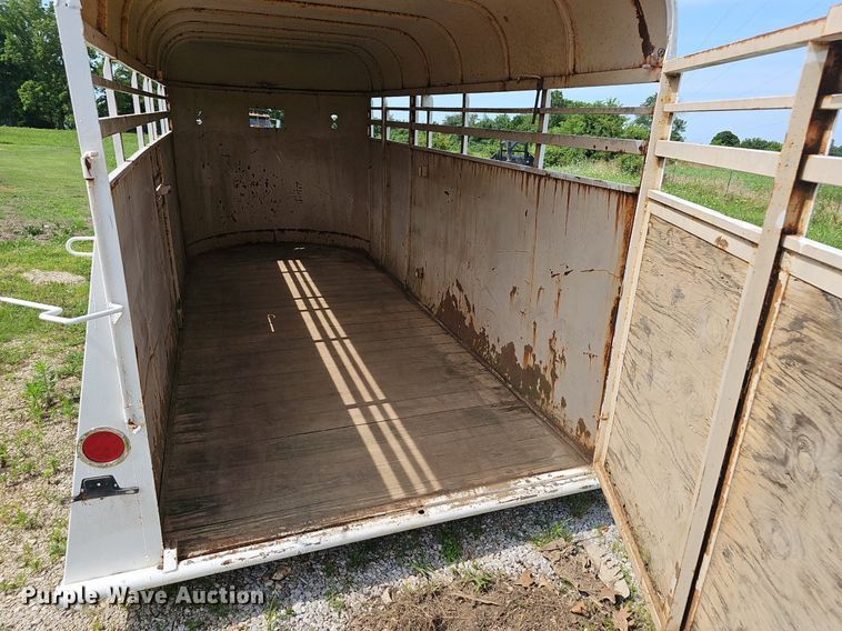 image for item EJ5750 1990 Chaparrel Stock Trailer  livestock trailer