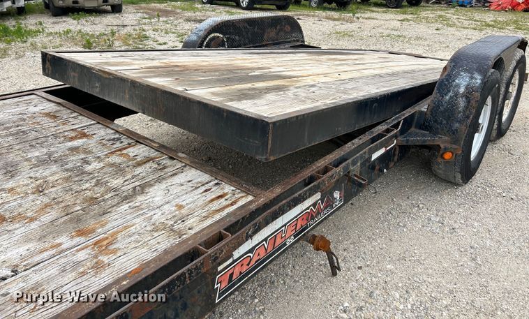 image for item EK4887 2011 Trailerman CTT7617N14 tilt deck equipment trailer