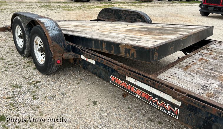 image for item EK4887 2011 Trailerman CTT7617N14 tilt deck equipment trailer