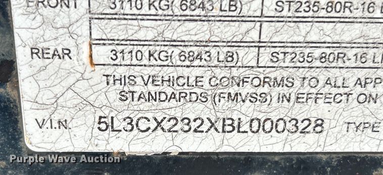 image for item EK4887 2011 Trailerman CTT7617N14 tilt deck equipment trailer