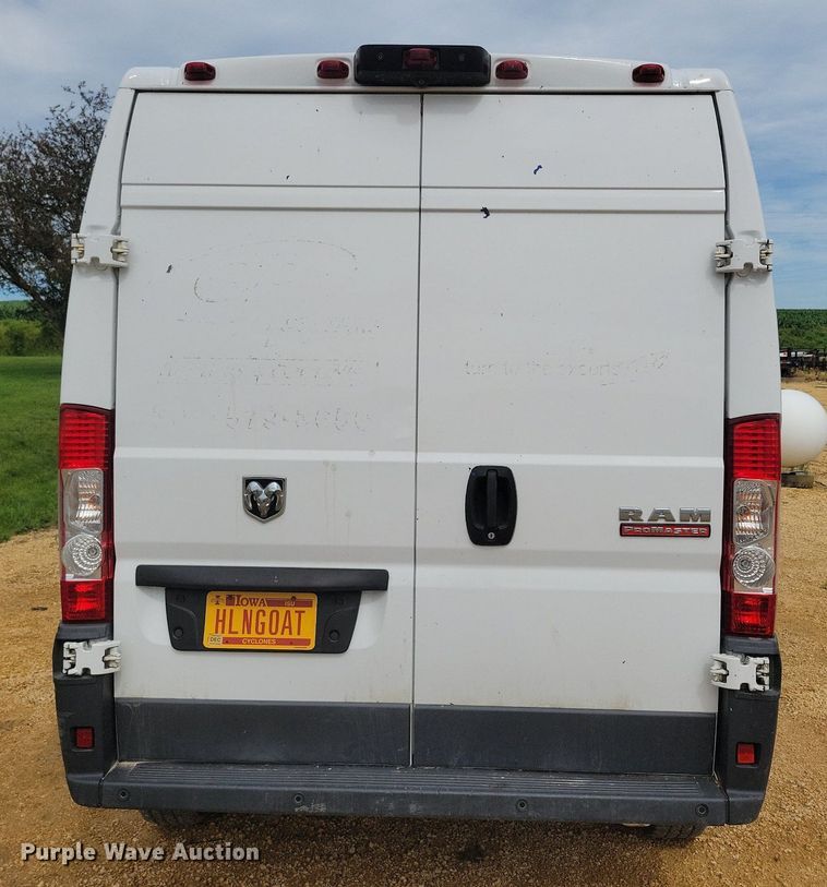 image for item KA9922 2017 Ram ProMaster 2500 van
