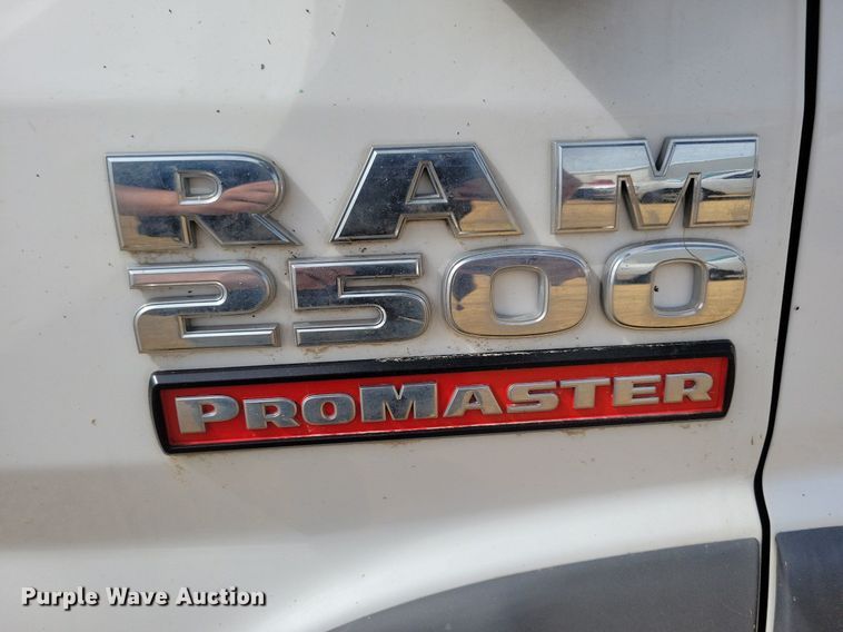 image for item KA9922 2017 Ram ProMaster 2500 van