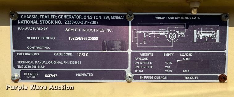 image for item LU9997 Schutt Industries trailer dolly