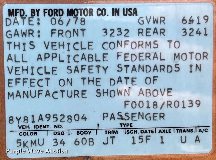 image for item LV9014 1978 Lincoln Continental coupe