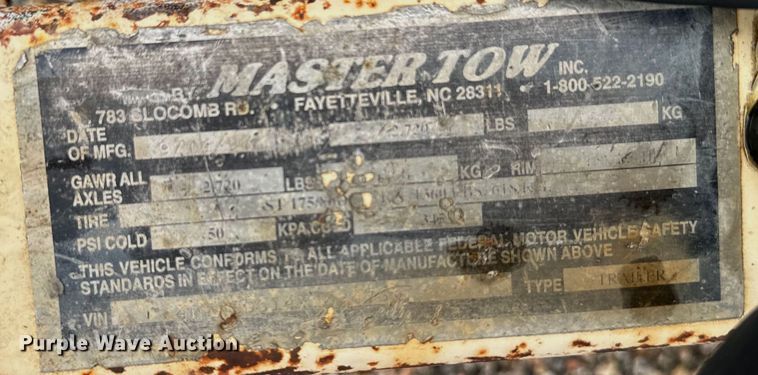 image for item MU9935 1999 Master Tow car dolly